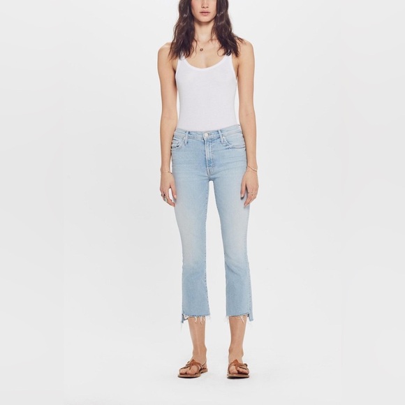 Mother The Insider Crop Step Fray in Fresh Catch Size 26 – High Rise Bootcut - Picture 8 of 14